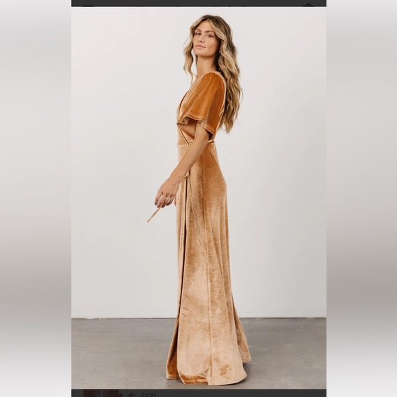 EUC Baltic Born Meghan Velvet Wrap Dress - Picture 6 of 12